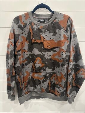 CMBT Men’s Camo Crewneck Sweater - Gray & Brown